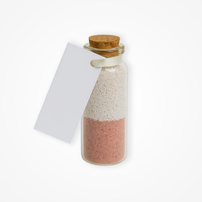 Mărturie Handmade – Sticluță cu Nisip (2 Culori) - imagine 11