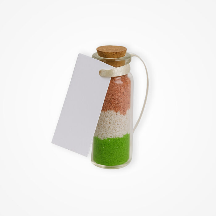 Mărturie Handmade – Sticluță cu Nisip (3 Culori) - imagine 4