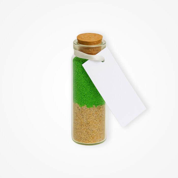 Mărturie Handmade – Sticluță cu Nisip (2 Culori) - imagine 5