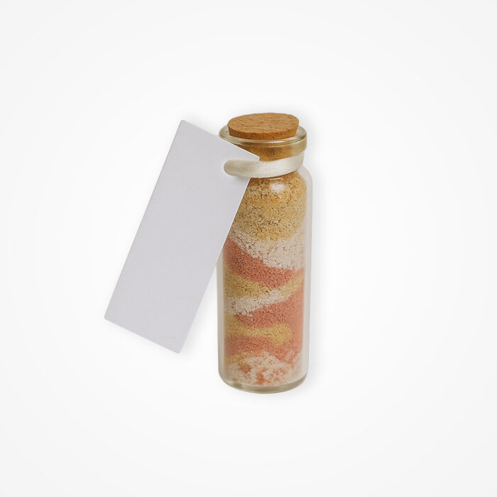 Mărturie Handmade – Sticluță cu Nisip (3 Culori) - imagine 2