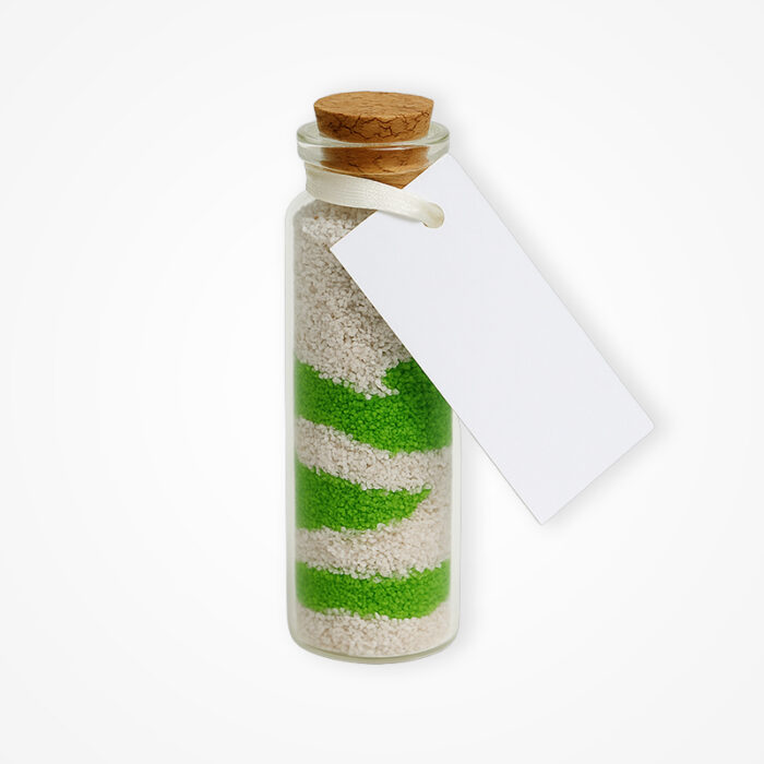 Mărturie Handmade – Sticluță cu Nisip (2 Culori) - imagine 2