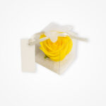 Mărturie Elegantă: Trandafir Galben în Cutiuță Transparentă - imagine 4