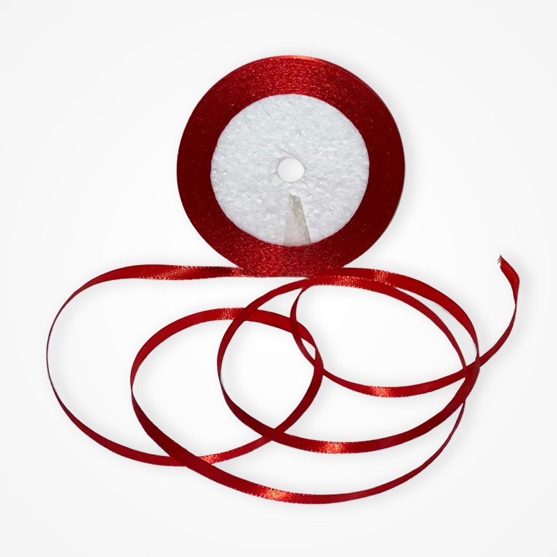 panglica-satinata-0.6cm-22m-rosu-0 Panglică Satinată Roșie – 0,6 cm x 22 m