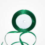 Panglică Satinată Verde-Iarbă – 0,6 cm x 22 m