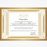 Invitație digitală pentru banchet „Respect și recunoștință” LI-A003