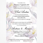 Invitație digitală pentru nuntez „Binecuvântare dublă” LI-BN005