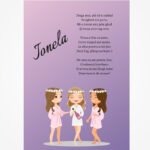 Invitație digitală pentru domnișoare de onoare „Fără voi nu mă mărit” LI-IDD01