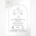 Invitație digitală de nuntă – „Monocrom Modern”